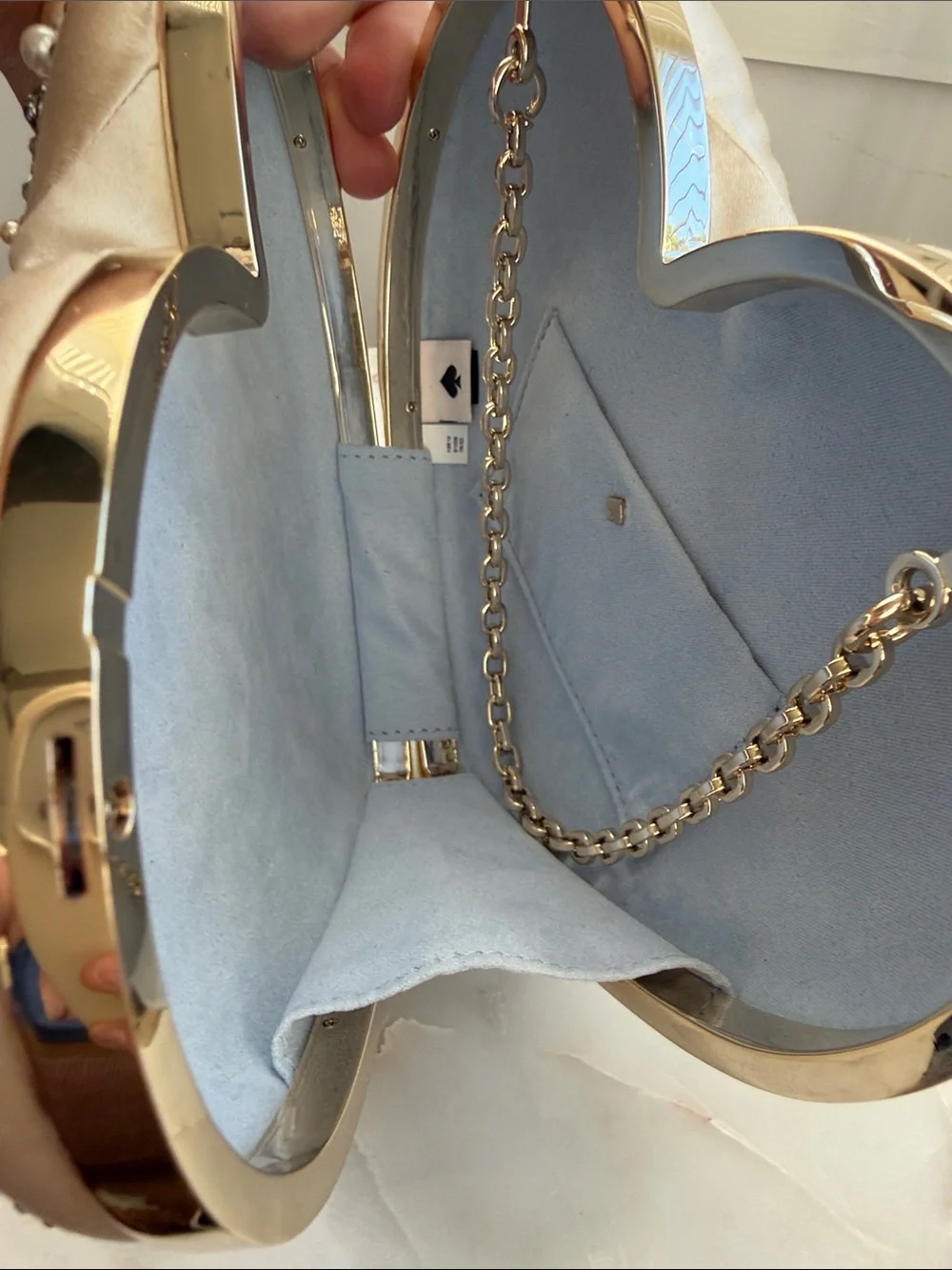 NWOT Kate Spade Embellished 3D Heart Clutch Bag - Picture 8 of 8